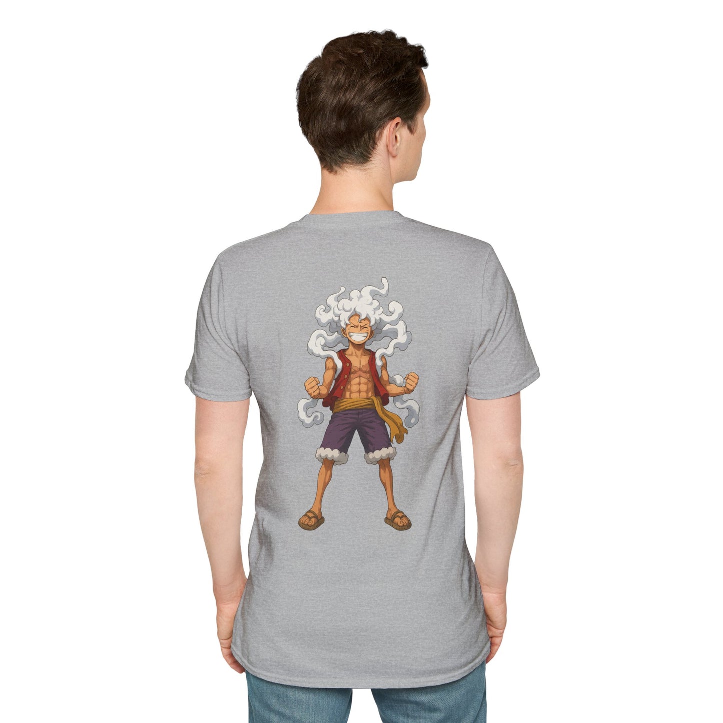 Monkey D. Luffy in his Gear 5 “The Sun God Awakens.”