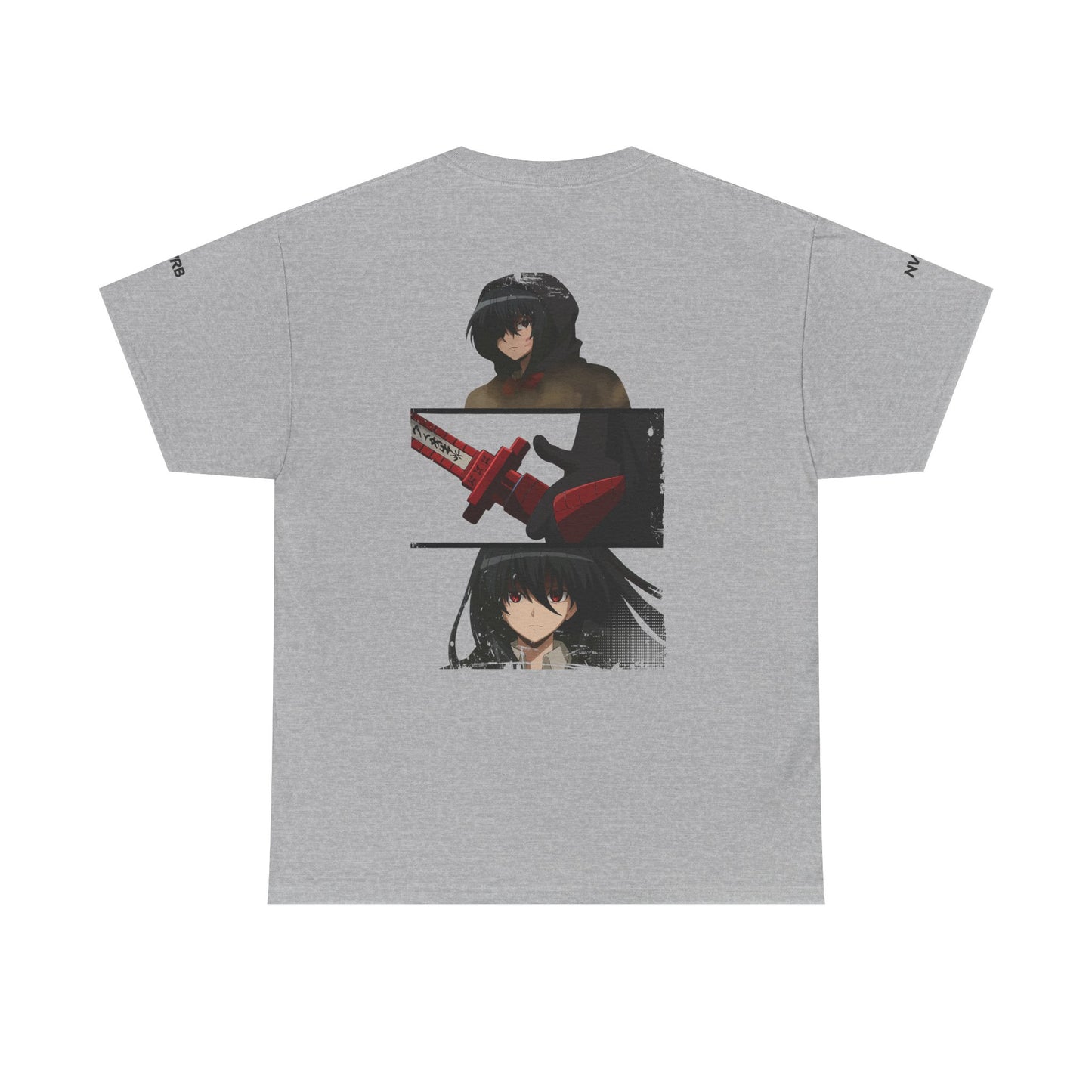 Anime-Inspired Graphic Tee, NVRB Design, Unisex Cotton Shirt, Casual Wear, Gift for Fans, Streetwear, Everyday Style