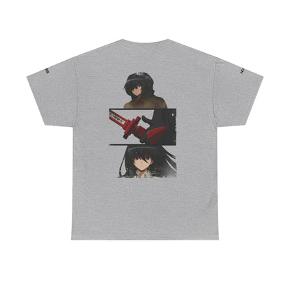 Anime-Inspired Graphic Tee, NVRB Design, Unisex Cotton Shirt, Casual Wear, Gift for Fans, Streetwear, Everyday Style