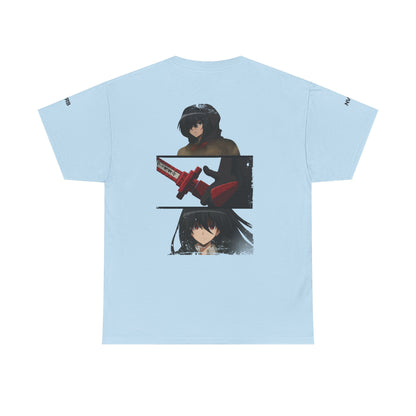 Anime-Inspired Graphic Tee, NVRB Design, Unisex Cotton Shirt, Casual Wear, Gift for Fans, Streetwear, Everyday Style