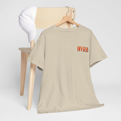 Unisex Heavy Cotton Tee with NVRB Graphic and Ryota Print, Casual Streetwear, Anime Fan Gift, Everyday Wear, Graphic Tee