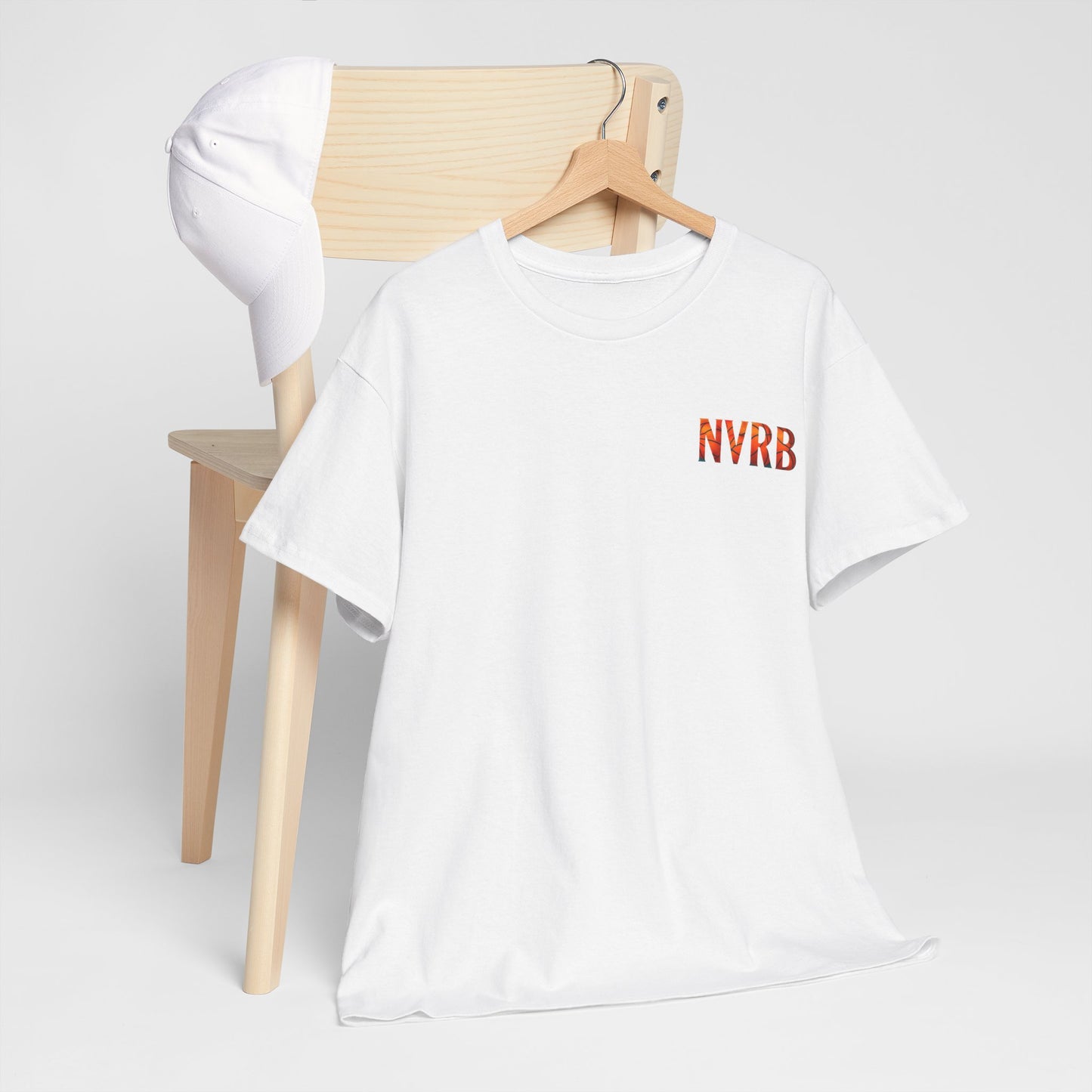 Unisex Heavy Cotton Tee with NVRB Graphic and Ryota Print, Casual Streetwear, Anime Fan Gift, Everyday Wear, Graphic Tee