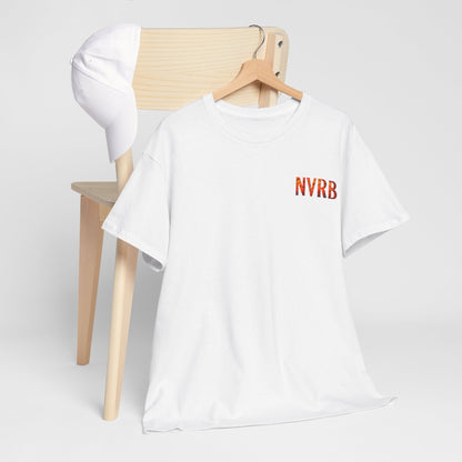 Unisex Heavy Cotton Tee with NVRB Graphic and Ryota Print, Casual Streetwear, Anime Fan Gift, Everyday Wear, Graphic Tee
