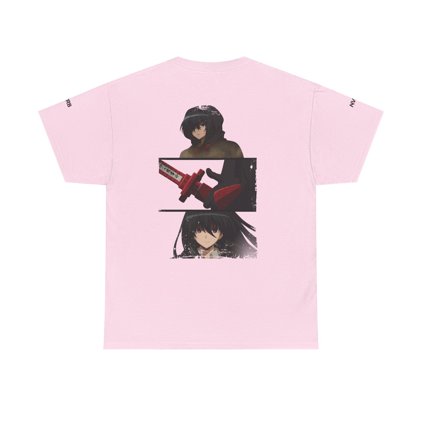 Anime-Inspired Graphic Tee, NVRB Design, Unisex Cotton Shirt, Casual Wear, Gift for Fans, Streetwear, Everyday Style