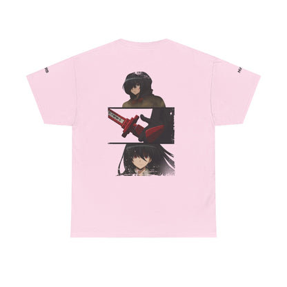 Anime-Inspired Graphic Tee, NVRB Design, Unisex Cotton Shirt, Casual Wear, Gift for Fans, Streetwear, Everyday Style