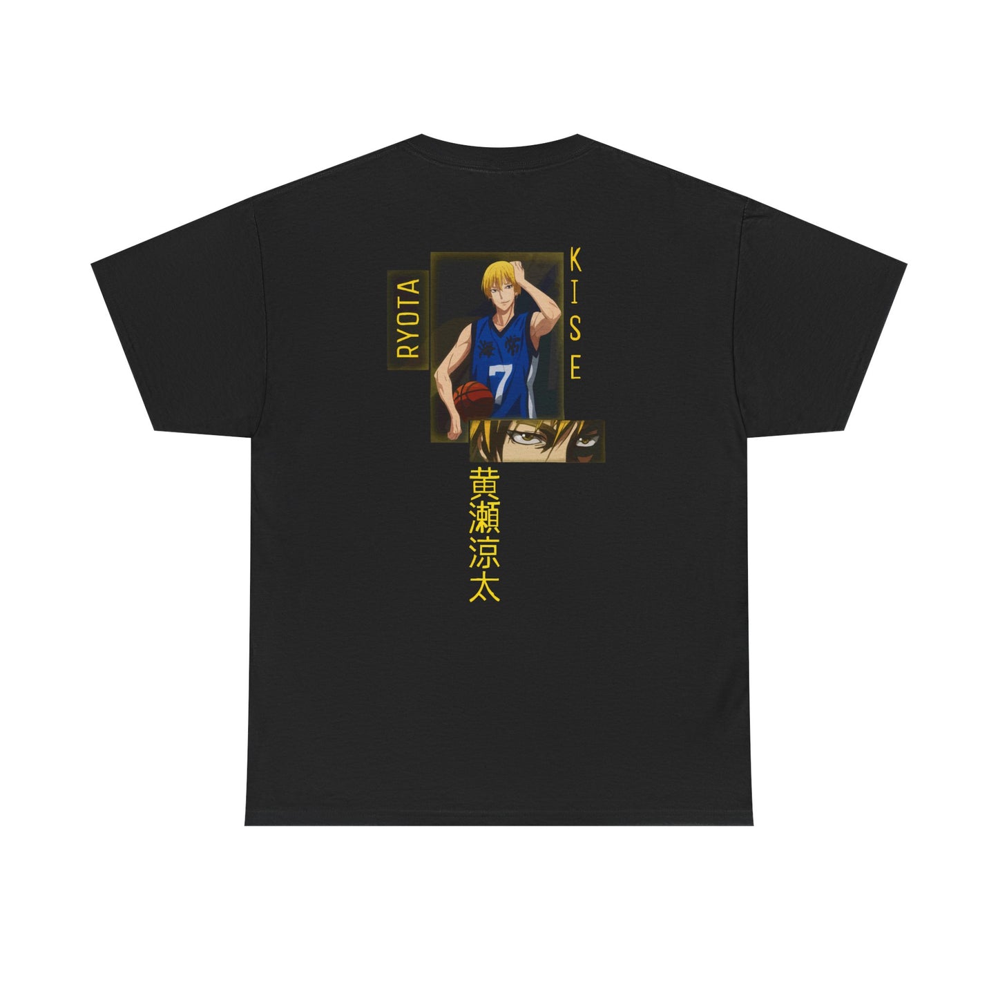 Unisex Heavy Cotton Tee with NVRB Graphic and Ryota Print, Casual Streetwear, Anime Fan Gift, Everyday Wear, Graphic Tee